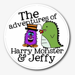 Harry Monster & Jeffy Logo Sticker - Sticker