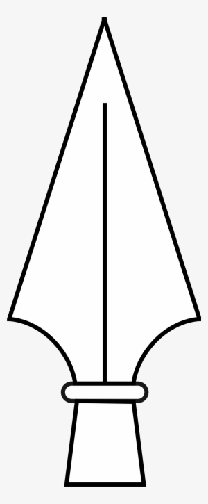 Png Spear Outline Graphic Freeuse Download - Outline Of A Spear