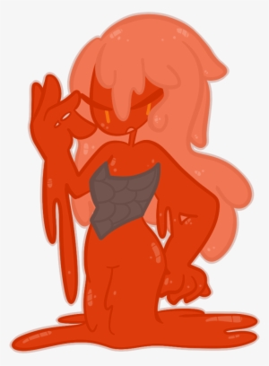 Black And White Stock Drawing Rock Lava - Lava Slime