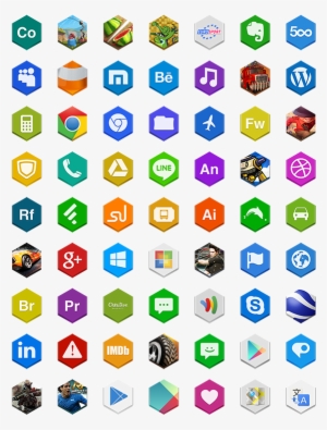 Search - Os Hexagon Icons Png