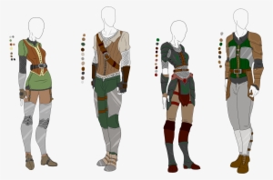 Leather Light Armor Outfit Adopts - Middle Ages Clothes Anime