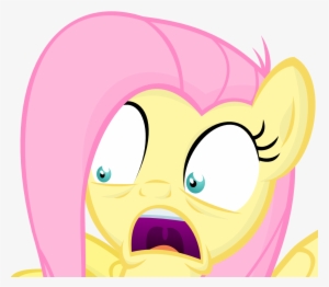 Jittery The Dragon, Cropped, Dead Source, Fluttershy, - Fluttershy Shocked