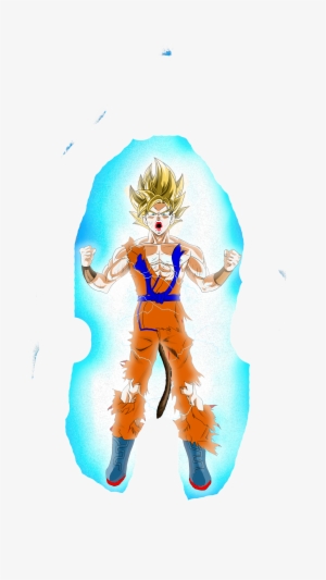 Spirit Bomb Super Saiyan Goku Jr - Illustration