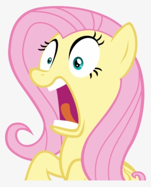 Fluttershy Shocked By Spyro - My Little Pony Fluttershy Shocked