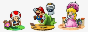 Paper Mario Color Splash Peach Mario Toad - Paper Mario Color Splash Peach