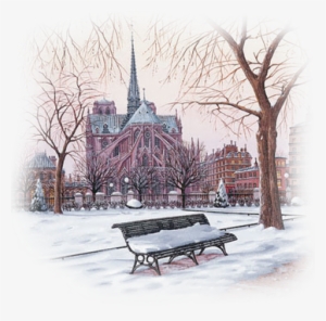 Town Square - Notre Dame In Winter