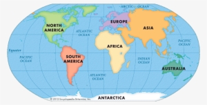 World Map Continents - All Continents