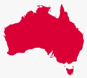 What Is The Name Of This Continent - Australia Map Red