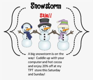 Snowstorm Sale - Learning