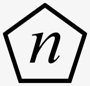 How To Set Use Letter N In A Pentagon Svg Vector