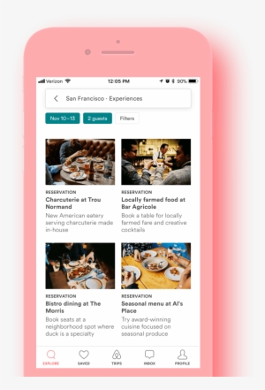 Airbnb App With Restaurants - Restaurant