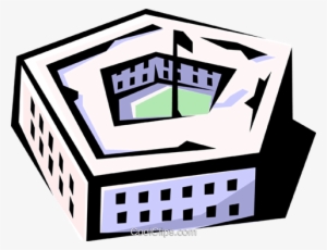 Pentagon Royalty Free Vector Clip Art Illustration - Pentagon Clip Art