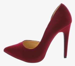 Prom Heels Png Transparent Image - Burgundy Pointed Toe Heels