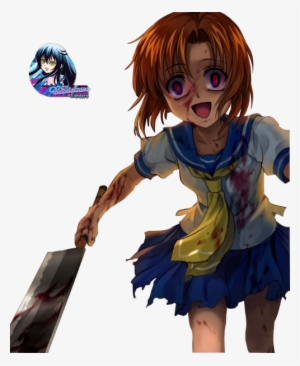 Anime, Blood, And Higurashi No Naku Koro Ni Image - Higurashi No Naku Koro Ni Rena Psycho