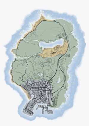 Gta 5 Map Png - Gta V Ps3 Mapa