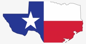 Texas With A Flag - Texas Flag Free Clip Art