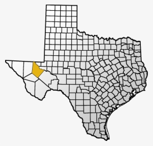 Map Showing Reeves Location Within The State Of Texas - Anderson County Texas