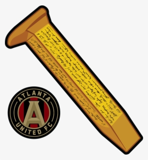 The Golden Spike And More The Heart Sticker Company - Atlanta United Spike Png