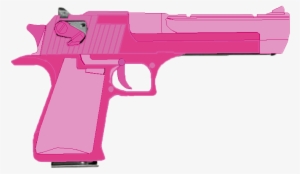 Desert Eagle Outline Download - Transparent Pink Gun Png