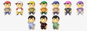 Alternate Costumesedit - Ness Alternate Costumes