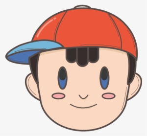 Even Though Both Characters Are Super Fun To Play As/watch - Ness Head Png