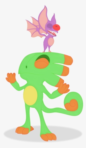 Yooka Laylee Banjo Kazooie Green Plant Clip Art Cartoon - Yooka-laylee