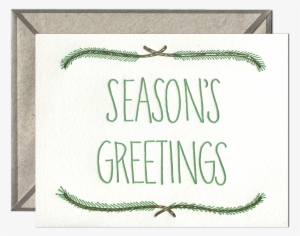 Season's Greetings Letterpress Greeting Card - Love Ambigram