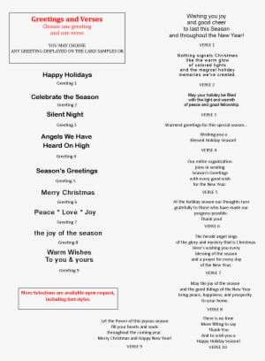 Verses And Greetings - Number