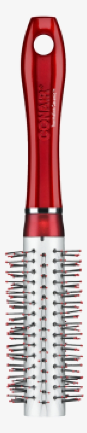 Tourmaline Ceramic™ Medium Nylon Brush - Conair - Tourmaline Ceramic Round Brush Red Medium