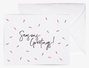 Seasons Greetings A2 Letterpress Cards - Construction Paper