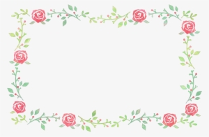 Flower Festival Watercolor Painting - Flower Frame Vector Square