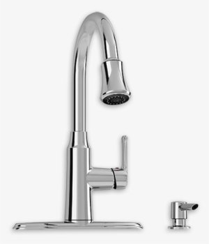 Soltura 1 Handle Pull Down High Arc Kitchen Faucet - Kitchen Tap Front Png