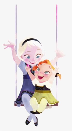 Young Anna Elsa - Young Frozen Elsa And Anna Clipart