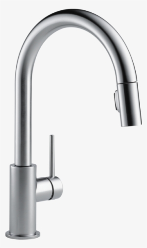 Best Quality - Delta Trinsic Single Handle Pull-down Bar Faucet, Arctic
