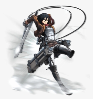'attack On Titan Ps4 Mikasa Character Art' - Attack Of Titans Png