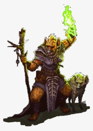 Gnoll Druid Character Portraits, Fantasy Creatures, - D&d Gnoll Druid