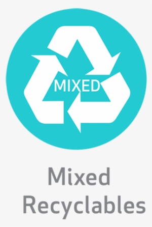 All Of Them All Of These Items Can Go In The Mixed - Recycle Symbol