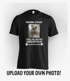 Funny Dog Stalker T-shirt - Japanese Spitz