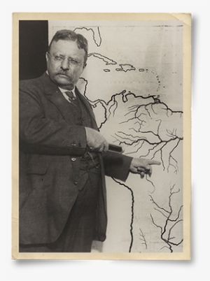 Theodore Roosevelt About To Descend The River Of Doubt