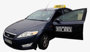 Black Grab A Cab Taxi With Door Open Showing The Branding - Car Door Open Png