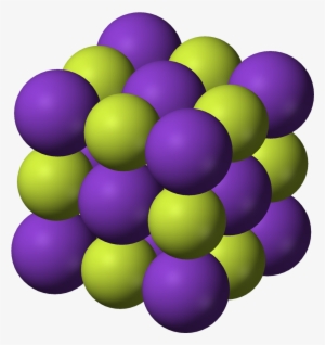 Potassium Fluoride Unit Cell 3d Ionic - Potassium Fluoride Unit Cell