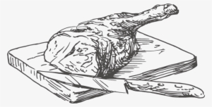 Clipart Black And White Download Basegrill Athens Grilled - Meat Steak Sketch Png