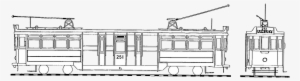 Mtt Adelaide Tram Type F - Technical Drawing