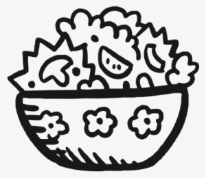 Salad Sketch - Easy Drawings Of A Salad