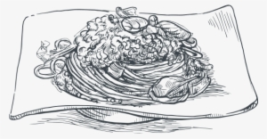 Specialty Wine Night - Pasta Drawing Png