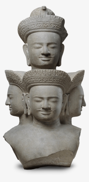 Bust Of Five-headed Shiva, 950 Ce Khmer - Khmer Shiva