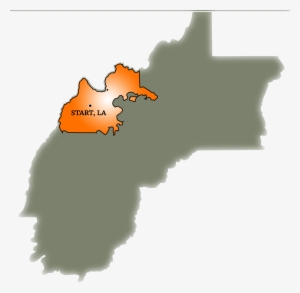 Map Of Start, Louisiana - Map