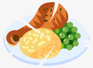 Vector Illustration Of Domesticated Fowl Fried Chicken - Illustration