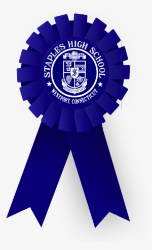 Staples Blue Ribbon Nate Rosen - Ribbon Award Clipart Png
