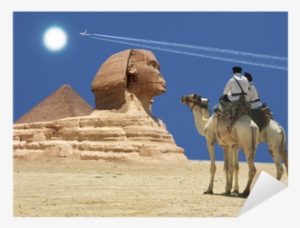 Pyramid, Sphinx, Camel, Sand And Sun Sticker • Pixers® - Great Sphinx Of Giza